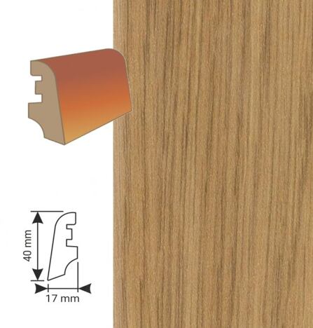 MDF lišta KP40 / 13040 dub G